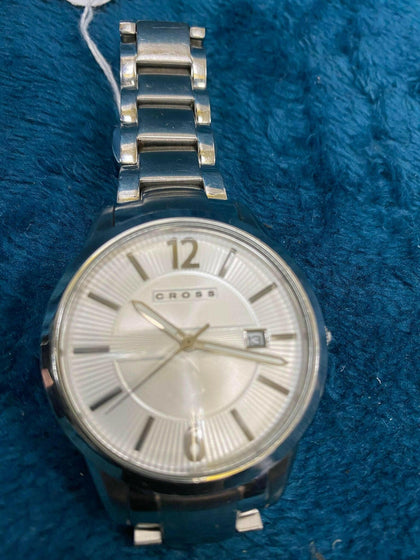 Cross stainless steel watch.