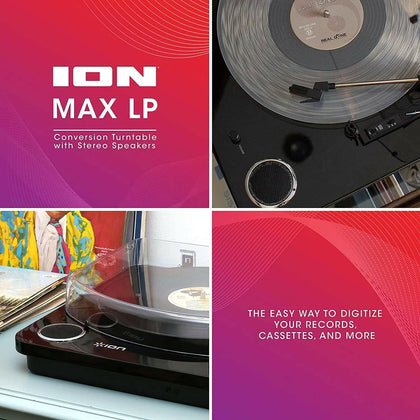 Ion Audio Max LP Turntable - Black..