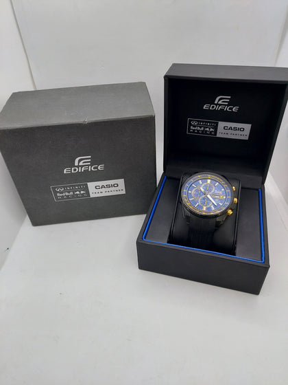 Casio Edifice EFR-549RBP Chronograph Quartz Watch On Rubber Strap - Red Bull Racing X Infinite Special Ed - Boxed.