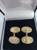 9K Gold Cuff Links, Hallmarked and Tested, 4.63Grams, Box Included