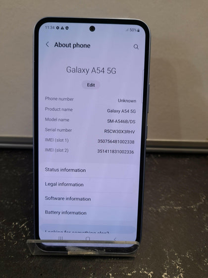 Samsung Galaxy A54 5G - unlocked- 128GBAwesome Violet - BOXED.