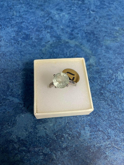 Silver ring.